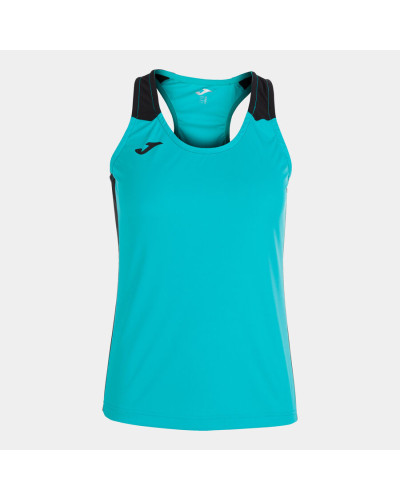 Camiseta Tirantes Mujer Record Ii Turquesa Negro