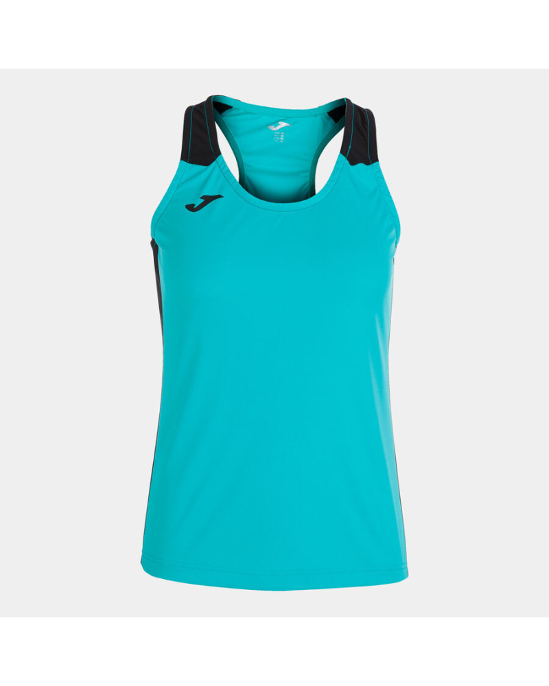 Camiseta Tirantes Mujer Record Ii Turquesa Negro