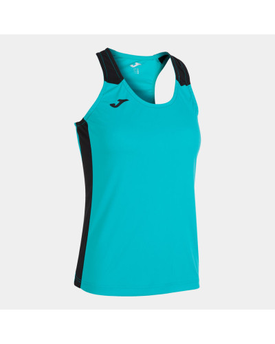 Camiseta Tirantes Mujer Record Ii Turquesa Negro