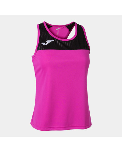 Camiseta Tirantes Mujer Montreal Rosa Fl£or Negro