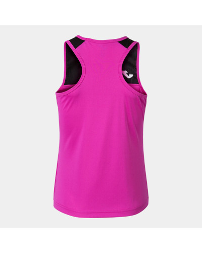 Camiseta Tirantes Mujer Montreal Rosa Fl£or Negro