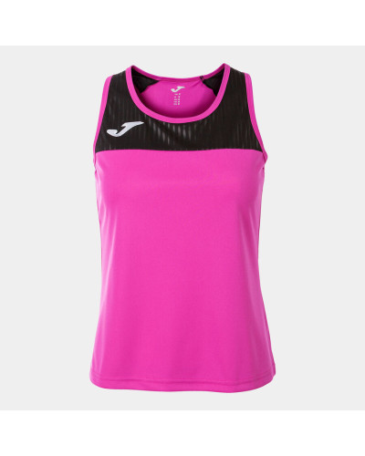 Camiseta Tirantes Mujer Montreal Rosa Fl£or Negro