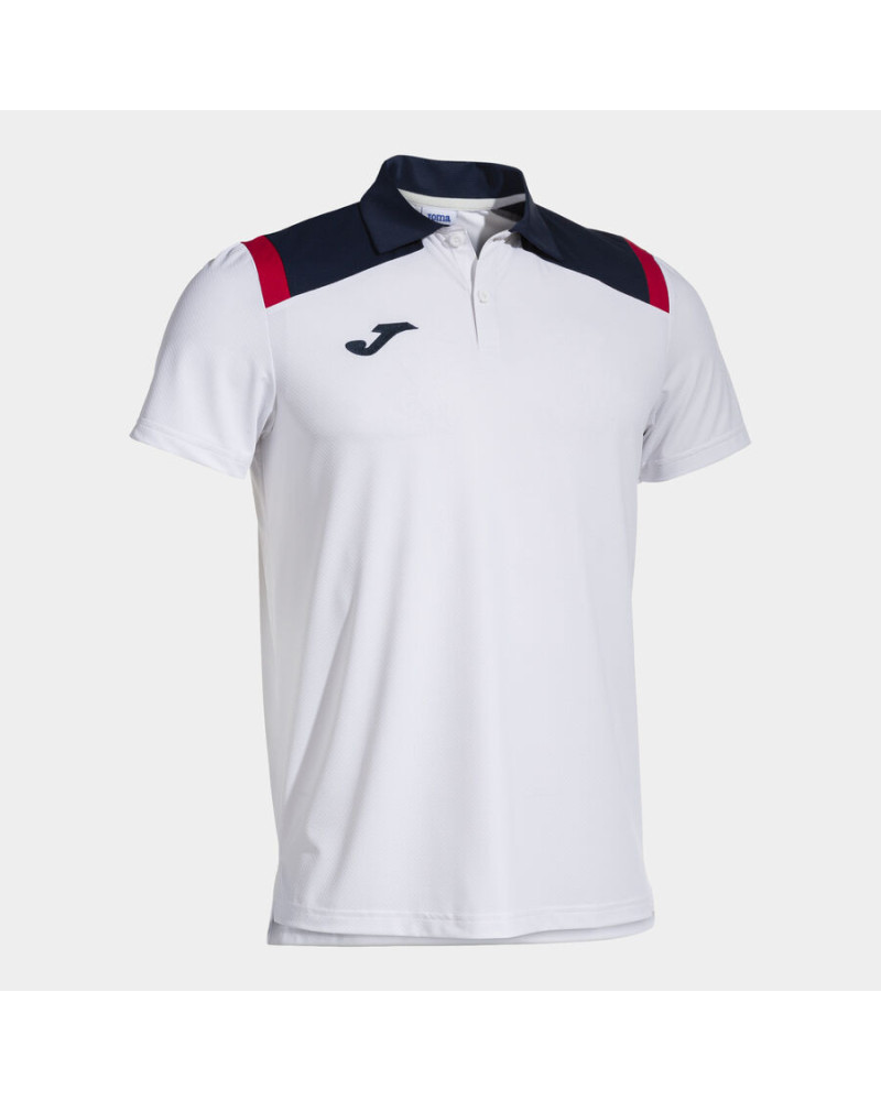 POLO MANGA CORTA HOMBRE TOLEDO BLANCO MARINO