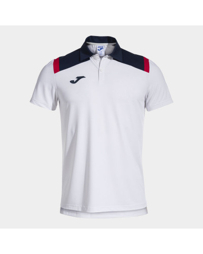 POLO MANGA CORTA HOMBRE TOLEDO BLANCO MARINO