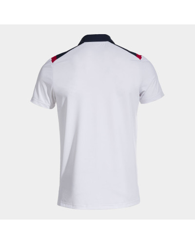 POLO MANGA CORTA HOMBRE TOLEDO BLANCO MARINO