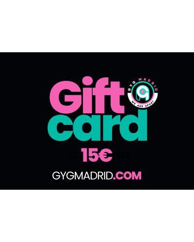TARJETA DE REGALO 15€ GYGMADRID