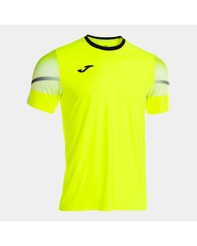 CAMISETA MANGA CORTA HOMBRE ELITE XI AMARILLO FLÚOR NEGRO