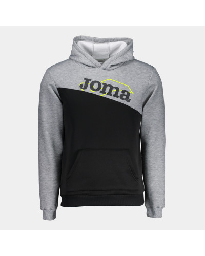 SUDADERA PARK HOODIE BLACK MELANGE GREY