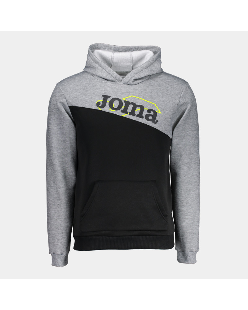 SUDADERA PARK HOODIE BLACK MELANGE GREY