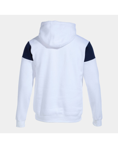 SUDADERA CON CAPUCHA HOMBRE CREW V BLANCO MARINO