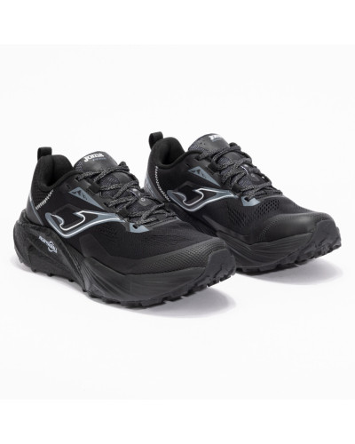 Trail Rase 25 Hombre Negro Lateral