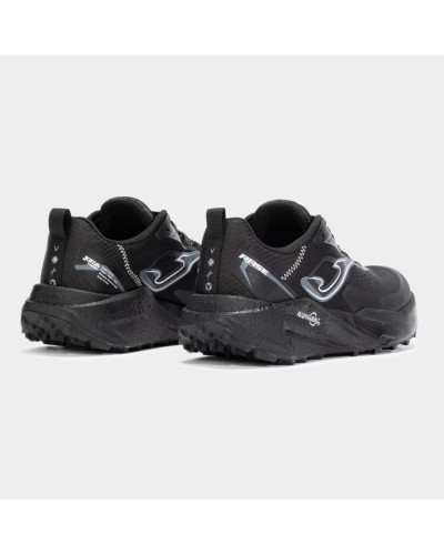 Trail Rase 25 Hombre Negro Lateral