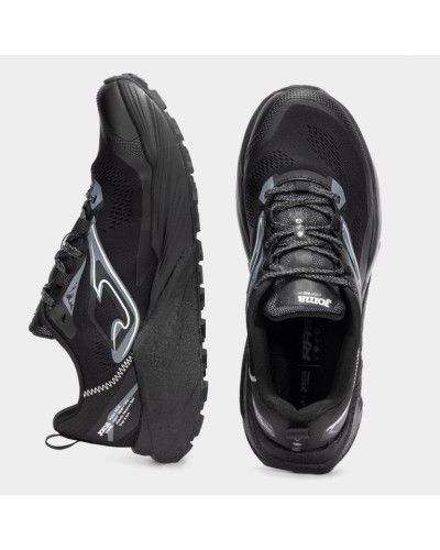 Trail Rase 25 Hombre Negro Lateral