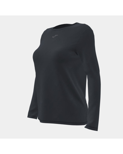 CAMISETA MANGA LARGA MUJER ORGANIC NEGRO