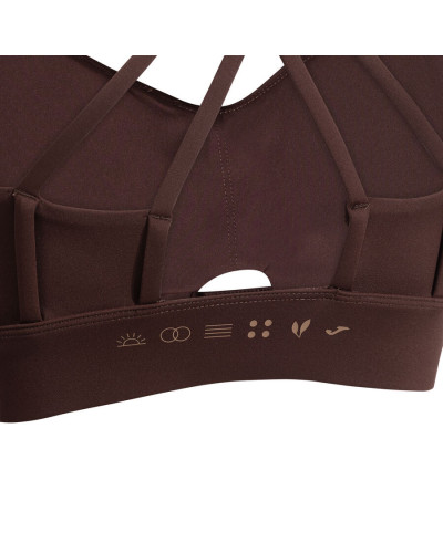 SUJETADOR DEPORTIVO MUJER CORE MARRÓN