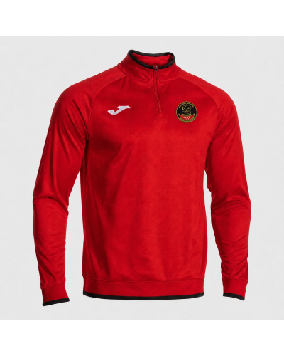 SUDADERA HOMBRE COMBI PREMIUM ROJO NEGRO