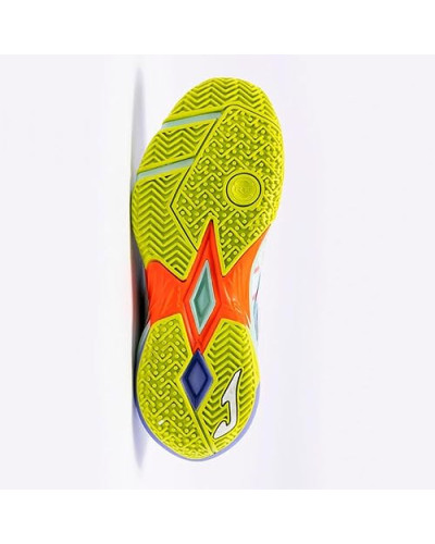 Open Lady 2402 White Turquoise Lateral