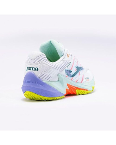 Open Lady 2402 White Turquoise Lateral