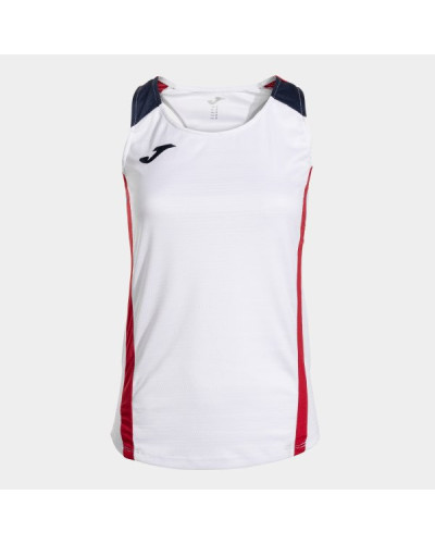 CAMISETA SIN MANGAS MONTREAL BLANCO ROJO