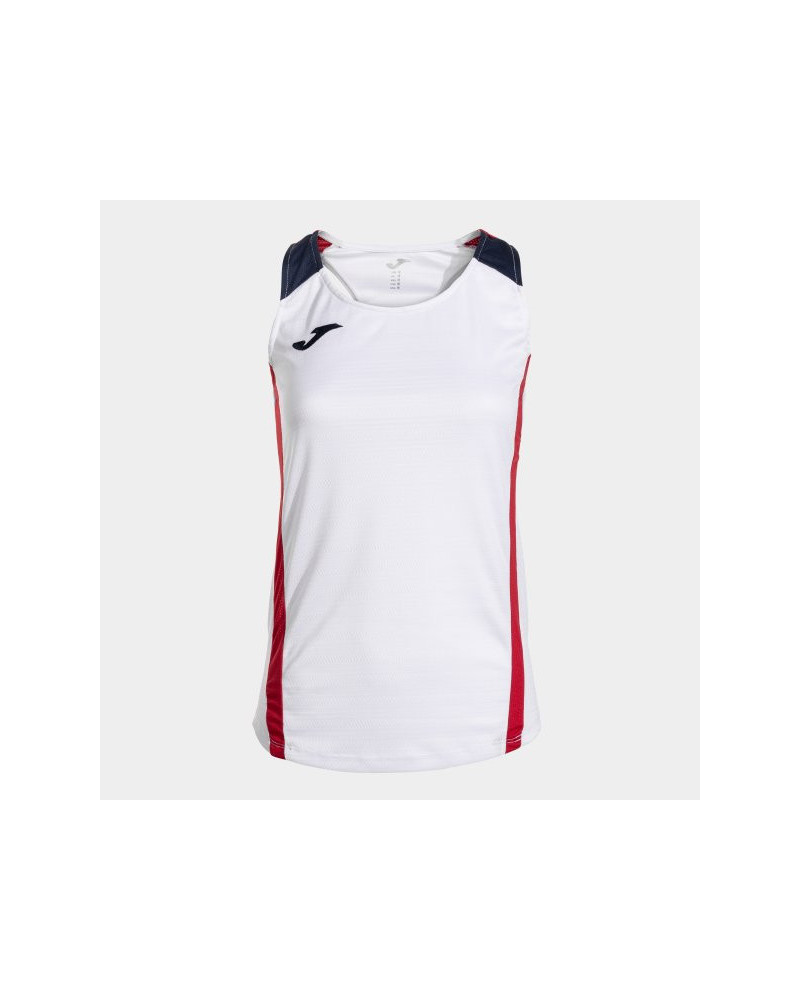 CAMISETA SIN MANGAS MONTREAL BLANCO ROJO