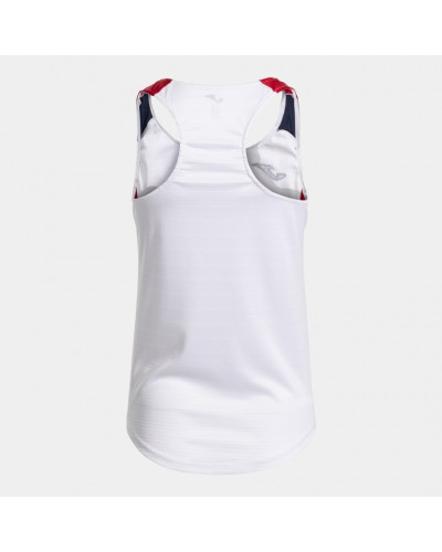 CAMISETA SIN MANGAS MONTREAL BLANCO ROJO