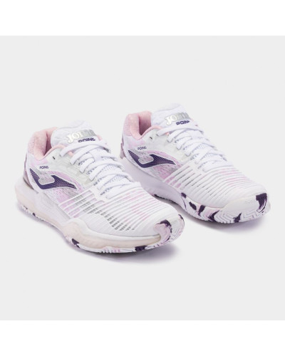 Point Lady 24 Clay Blanco Rosa Lateral