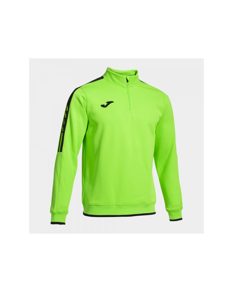 SUDADERA OLIMPIADA VERDE FLÚOR NEGRO