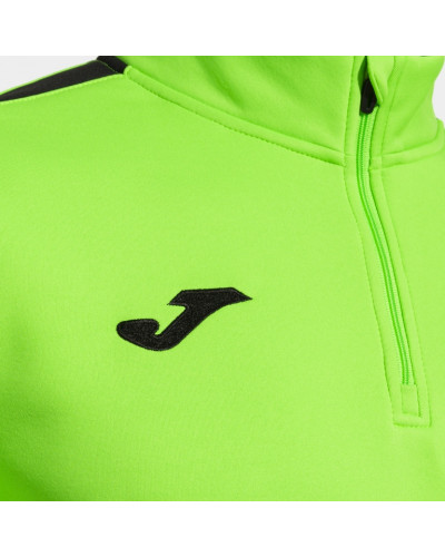 SUDADERA OLIMPIADA VERDE FLÚOR NEGRO