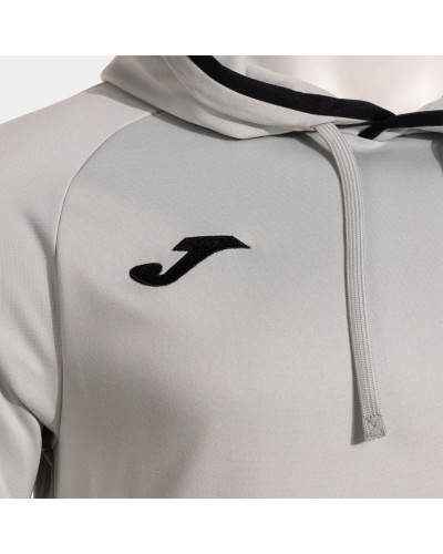 SUDADERA CON CAPUCHA COMBI PREMIUM GRIS MEDIO