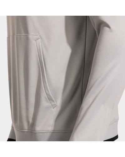 SUDADERA CON CAPUCHA COMBI PREMIUM GRIS MEDIO