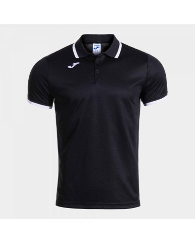 POLO MANGA CORTA COMBI PREMIUM NEGRO BLANCO