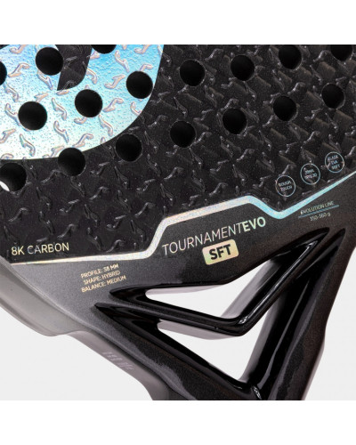 PALA DE PÁDEL TOURNAMENT EVO NEGRO GRIS CLARO 2027